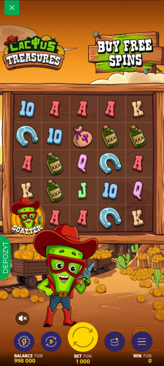 Rozpocznij grę na platformie Cactus Casino.