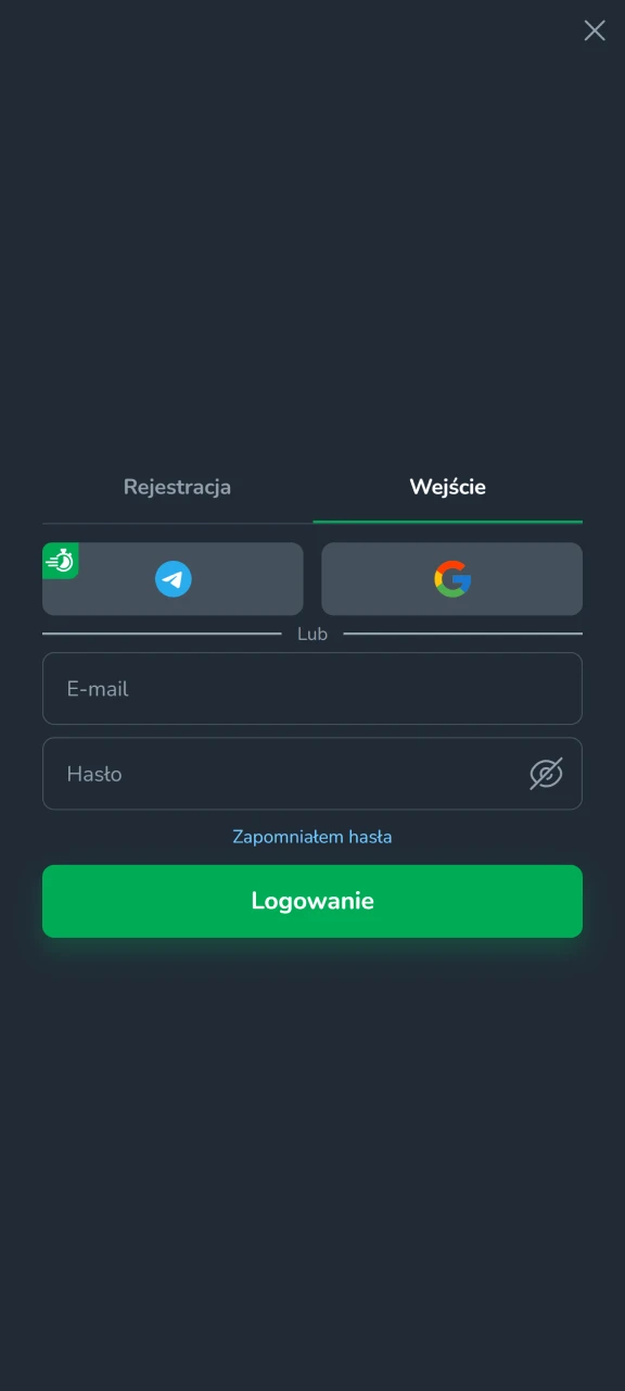 Kliknij Zaloguj się i dodaj swoje dane logowania do Cactus Casino, aby uzyskać dostęp do swojego konta.